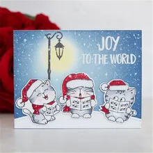 YaMinSanNiO Animal Stamps and Dies Metal Cutting Dies Scrapbooking Cute Cat for DIY Card Making Die Cuts Photo Album New 2019