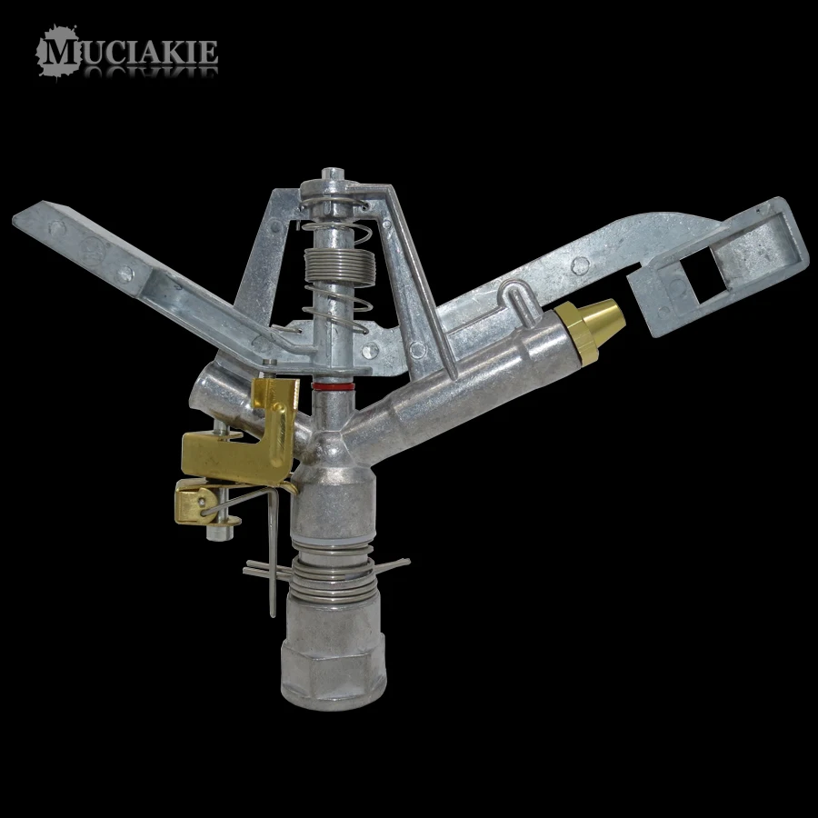 

1PC 1 Inch (32mm) Female Thread Zinc Alloy Rotating Drive Sprinklers 1 Copper Nozzle Irrigation for Mountain Side Slope Areas