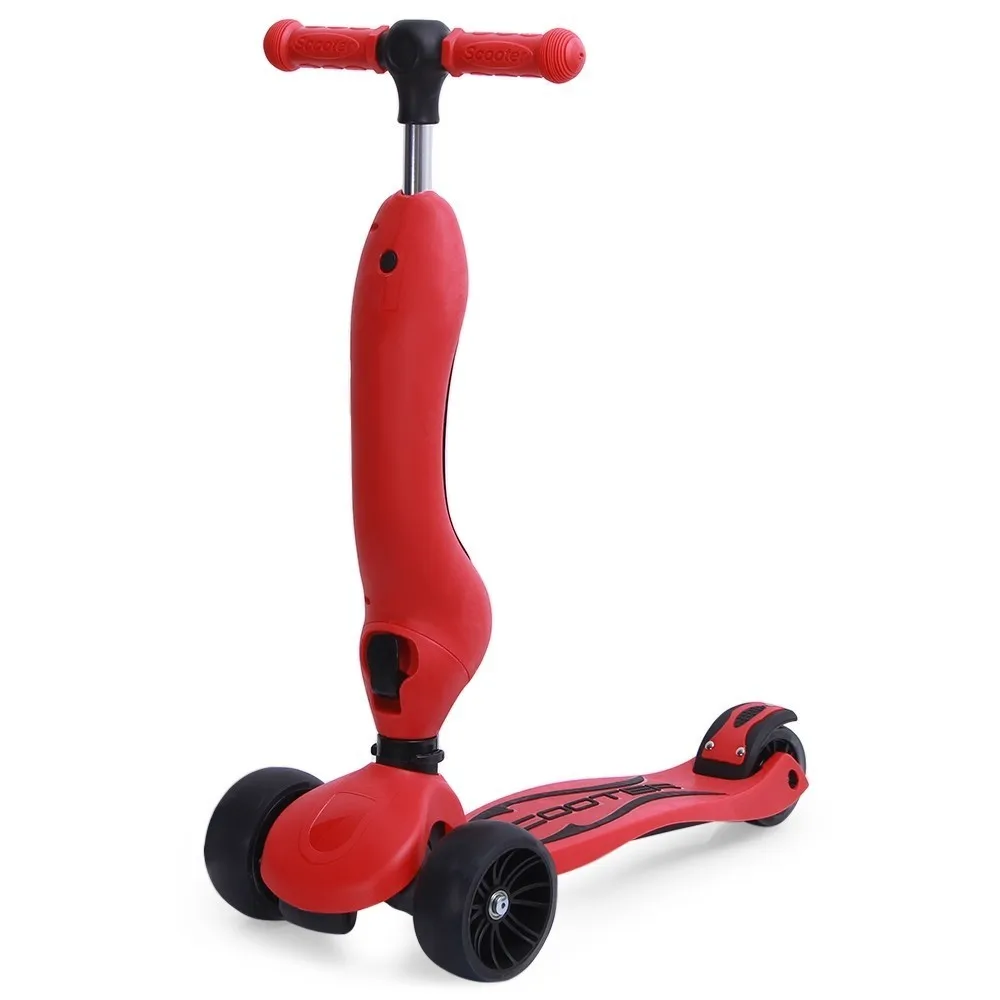 Детский скутер трехколесный велосипед 2 в 1 баланс велосипед игрушки для катания со Съемное Сиденье забавная упражняющая игрушка для детей подарок на день рождения Рождество - Цвет: Красный