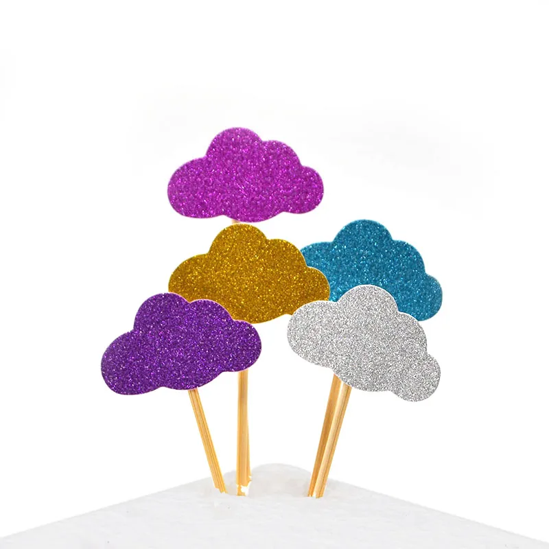 40Pcs/Lot Cloud Cake Insert Birthday Party Decor Wedding Cake Surprise Celebration Decoration Supplies Clouds Size 4*2.5Cm 75Z