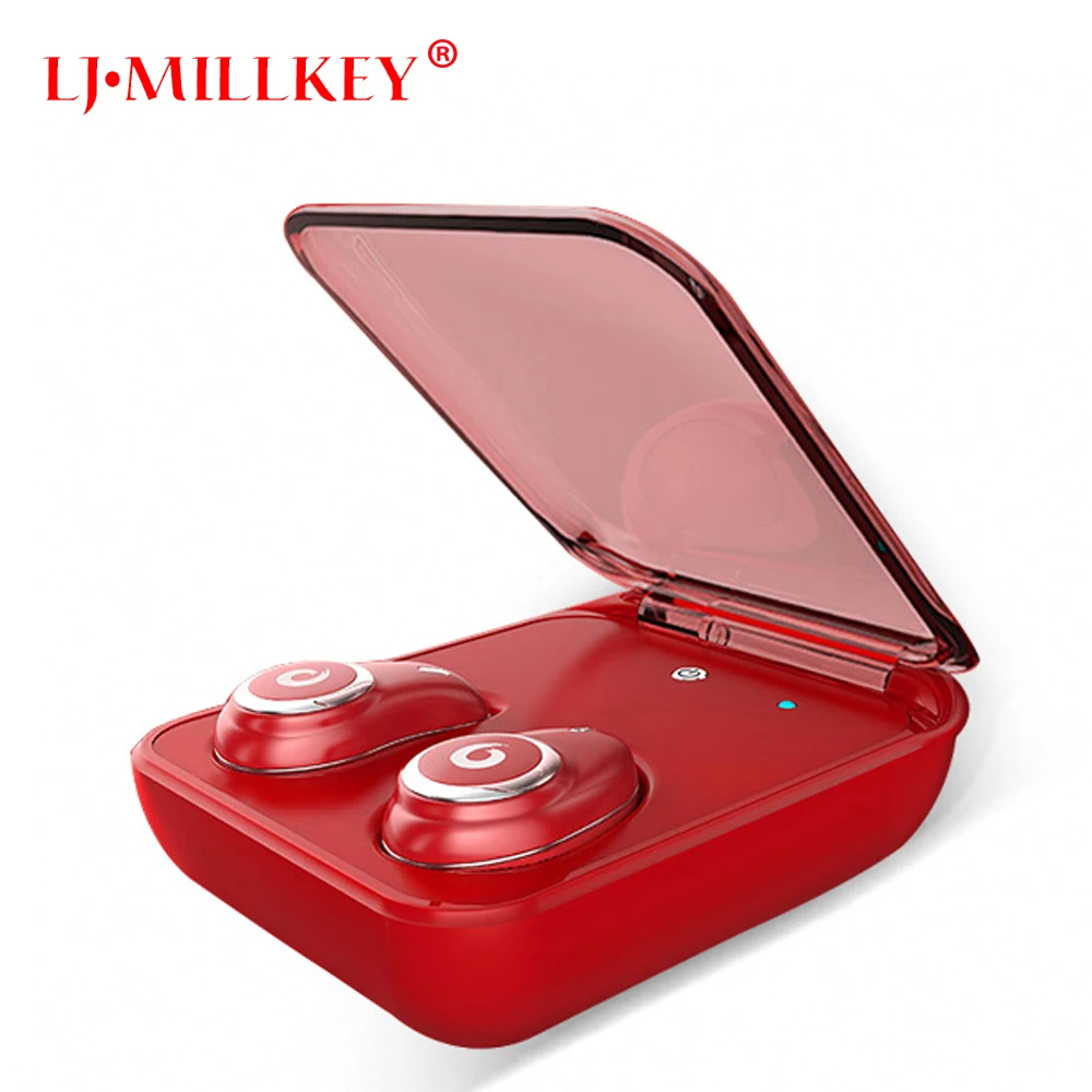 

TWS Bluetooth 4.2 Earphone 3D Stereo Wireless Handsfree Earphones Mini Earbuds IPX7 Waterproof With Charging compartment YZ148