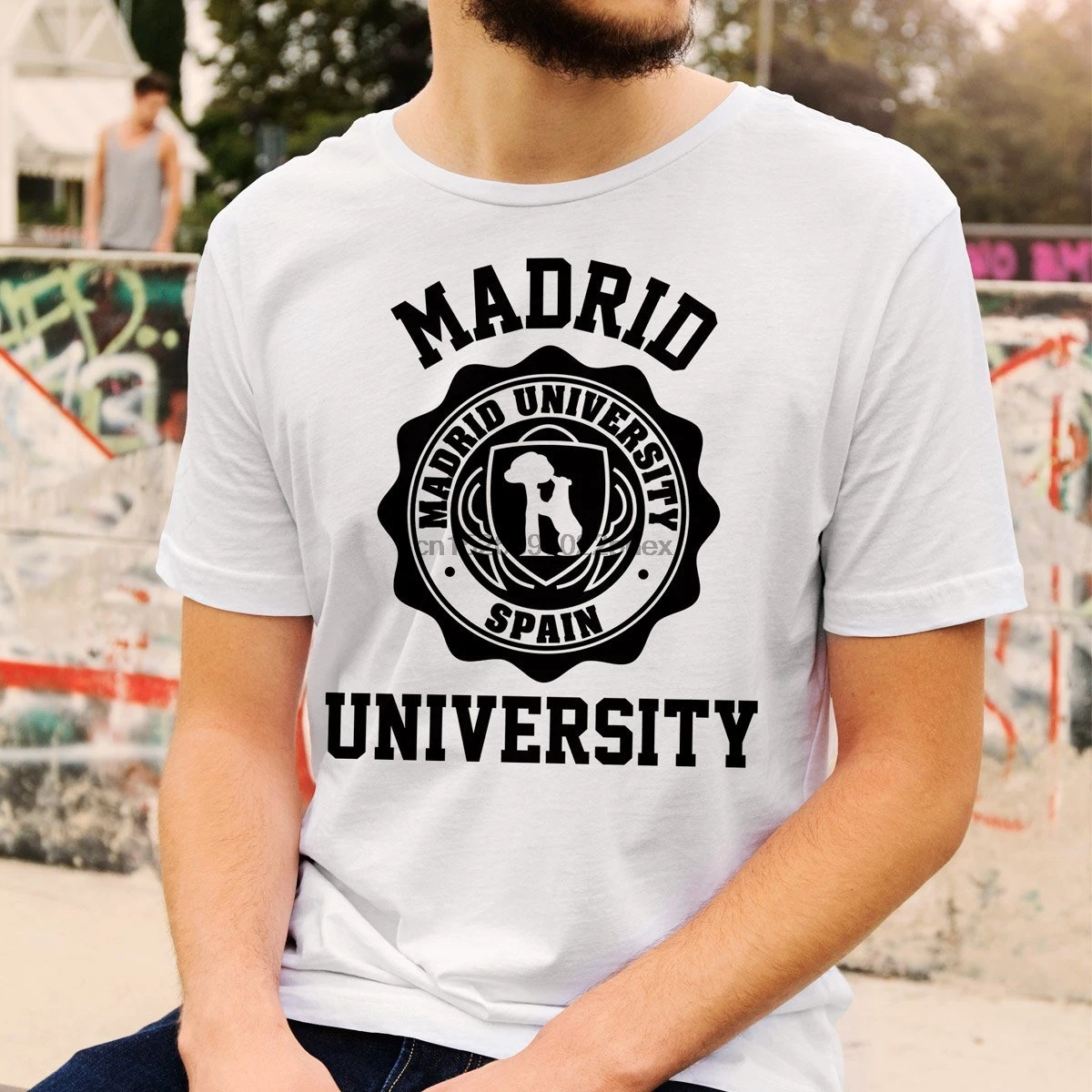 Madrid University Logo T-Shirt (All Colours and Sizes Available) men t shirt | Мужская одежда