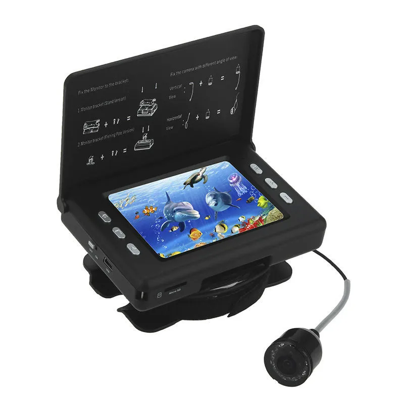 

F7 3.5" 15m 130 Degree Waterproof Fishing Video Camera Fish Finder DVR Recorder 3000mAh Battery With 8PCS Infrared LED