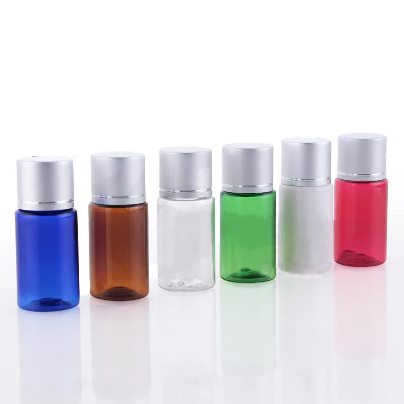 50pcs Empty Plastic Travel Cosmetic Containers 10ml Sample Bottle Foil
