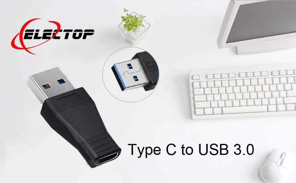 Electop 2 шт USB 3,1 type C адаптер USB 3,0 папа-USB-C Женский адаптер конвертер для Macbook huawei P9 Xiaomi 4C Nexus 5X6 P