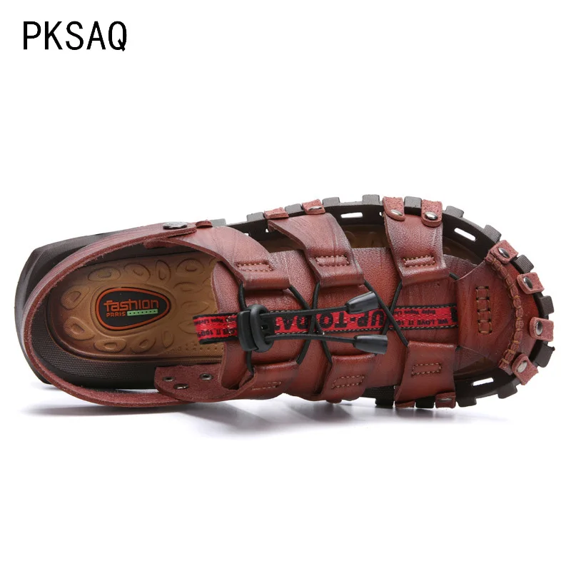 

Spring Summer New Men Sandals Soft Bottom Casual Waterproof Beach Shoes Non Slip Breathable Dual Use Sandals Slippers