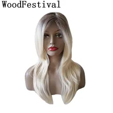 WoodFestival коричневые разноцветные женские парики для женщин длинный прямой парик для косплея термостойкие синтетические волосы