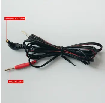

10pcs Electrode Lead Wires Jack 2.35mm Plug 2.0mm Replacement Cables for TENS 7000 with Standard 2mm Pins