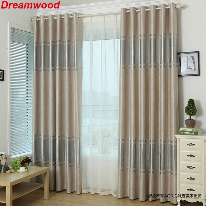 

Dreamwood Factory Direct 100% Polyester Top Modern Minimalist Blackout Living Room Window Curtains Europe Style office Curtains