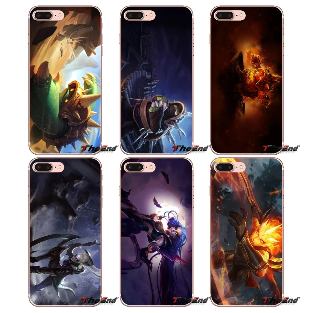 For Samsung Galaxy S3 S4 S5 MINI S6 S7 edge S8 Plus Note 2 3 4 5 Grand Core Prime Diana Rammus LOL The heroes Soft TPU Case | Мобильные