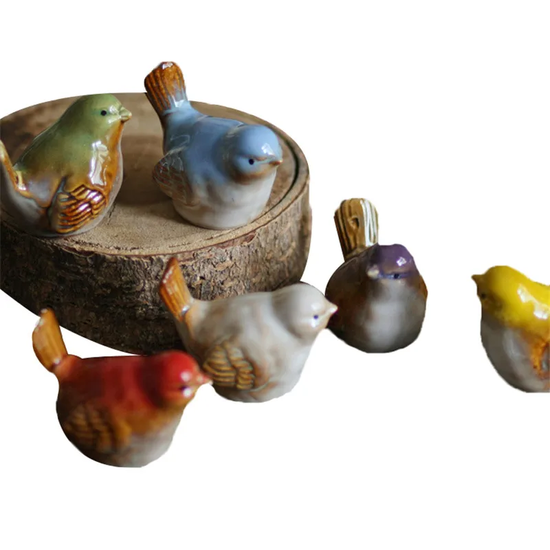 metal bird figurine home decor accent set of 3