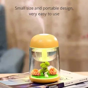 

Micro-Landscape Air Humidifier Silent Ultrasonic Diffuse for Baby Home Office Car Essential Oil Aroma Diffuser Changing Light