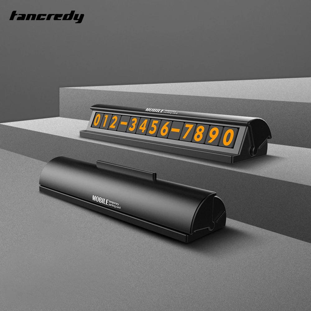 Hideable Car Phone Number Card Plate Stickers For Car Styling Temporary