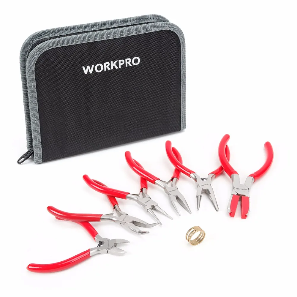 WORKPRO 7PC Jewelry Pliers Mini Pliers Set Jewelry Repair Tool Kitin