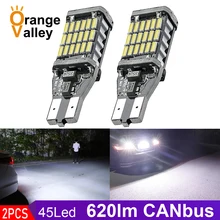 2 шт. супер яркий T15 W16W 921 45 SMD LED 4014 Авто Canbus обратный свет заднего хода освещение резервная лампа