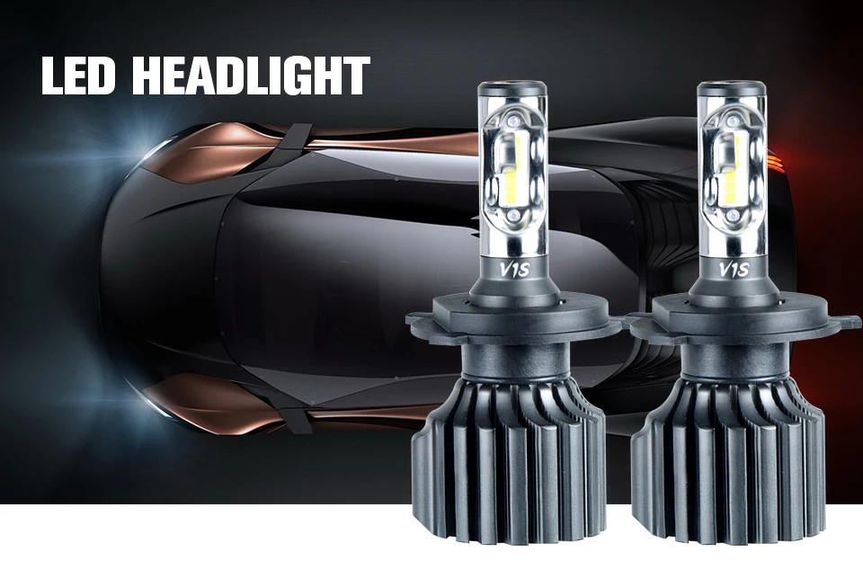 Foxcncar H4 H7 H11 H1 LED Car Headlight Bulb mini 9005 HB3 9006 Hb4 ZES Chip 12V 12000lm 72W 6500K 24V 12V Auto Fog Light HiLo (1)