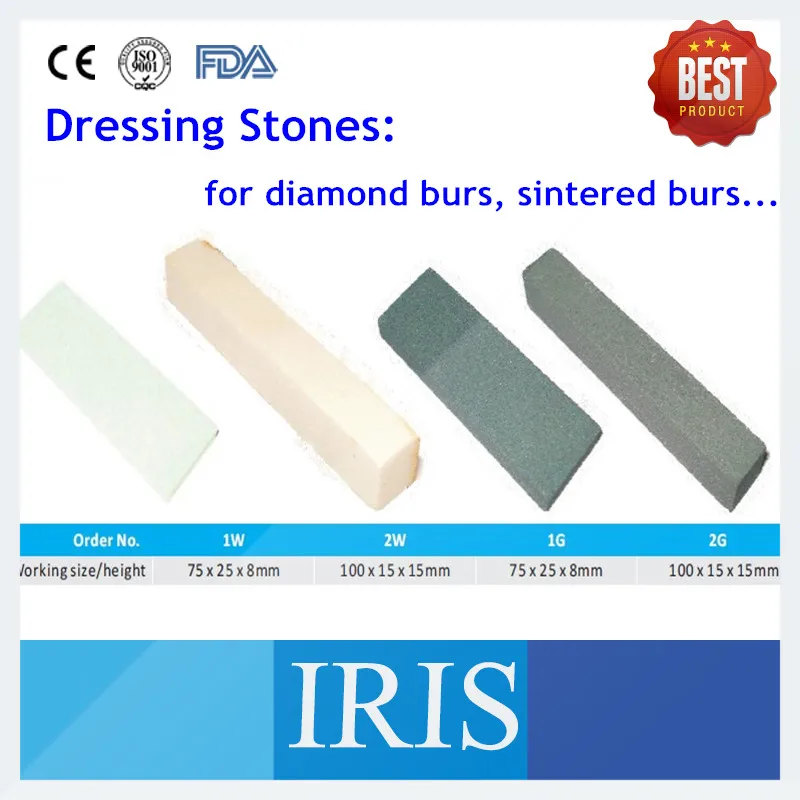 10 Pieces Dental Lab Tool Dental Sharpening Stone Dental Materials Dressing Stones Diamond Burs