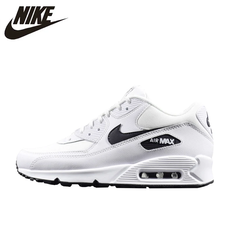 

NIKE AIR MAX 90 ESSENTIAL Men Running Shoes Sneakers, White, Lightweight 325213-131