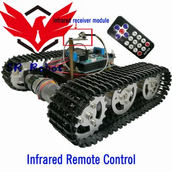 

Control Tracked Tank Chassis with Arduino UNO R3 Board+Motor Drive Shield Board by Phone for DIY Robot Project