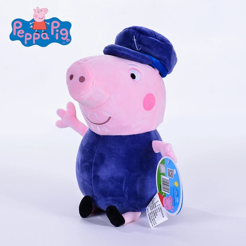 Подлинный 1 шт. 19-30 см розовый Свинка Пеппа Плюшевые игрушки свинья Высокое качество Горячая Распродажа мягкие Мультяшные Животные Куклы для детского подарка