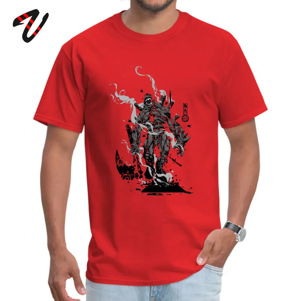 Crazy All Cotton T Shirts for Men Short Sleeve Design Tops T Shirt Brand Summer Crewneck Top T-shirts Design Wholesale The Game of Kings Wave Two The Black King Bish red