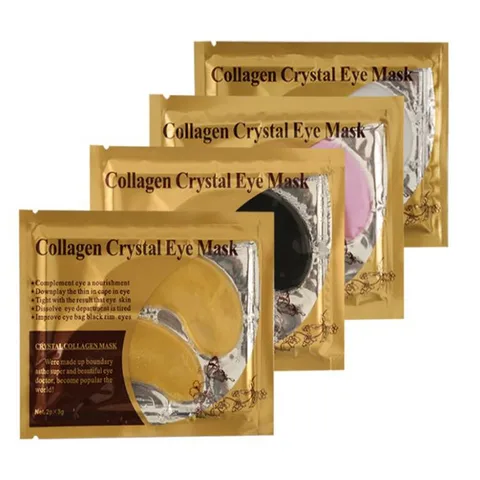 Todas as Cores Máscara de Olho de Cristal de Colágeno Máscara de Olho Cuidados com a Pele do Olho por Frete Pairs Cristal Colágeno Olho Manchas Pad Ferramentas Grátis 100