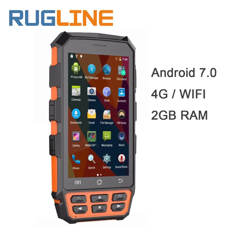 5" Android 7.0 Mobile Data Collector 2*PSAM 1*SIM Wifi 4G Bluetooth NFC Handheld UHF RFID Reader 1D 2D Laser Barcode Scanner