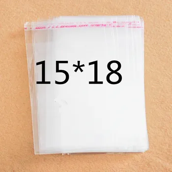 

Clear Resealable Cellophane/BOPP/Poly Bags 15*18cm Transparent Opp Bag Packing Plastic Bags Self Adhesive Seal 15*18 cm