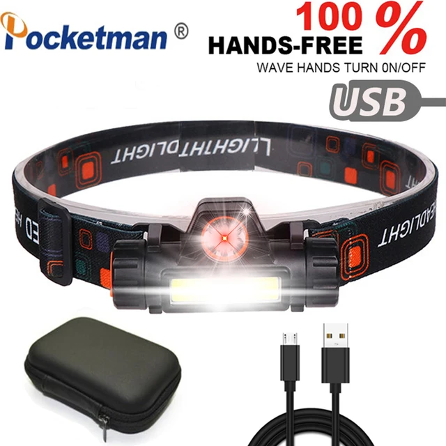 US $4.50 3000LM LED Headlamp Flashlight Rechargeable Headlights XPECOB USB CableWaterproof Head Torch for R
