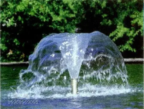 Полный 1,5 Дюймовый медный даффодил водный пейзаж ветер бассейн выход воды сопловый фонтан бассейн фонтан голова