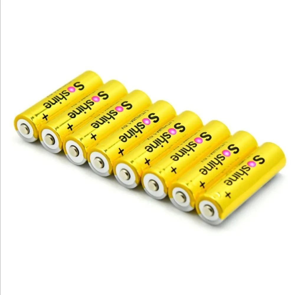 5V 3000 mAh 1.5V Disposable Lithium Battery For Flashlights Alarm