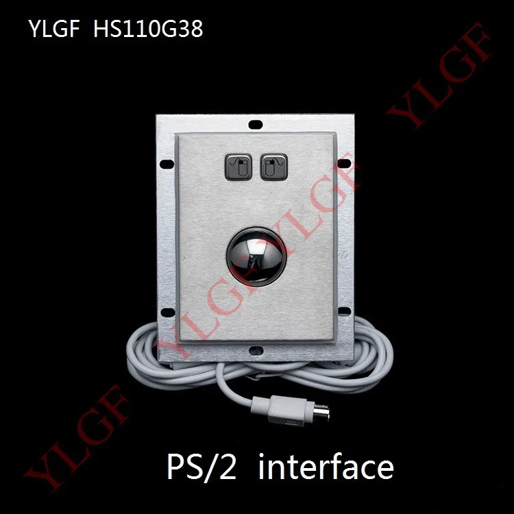 Трекбол мышь Ylgf PS/2 интерфейс Встроенный промышленный мышь водонепроницаемый(Ip54), пыль анти-насилие кольцо из нержавеющей стали