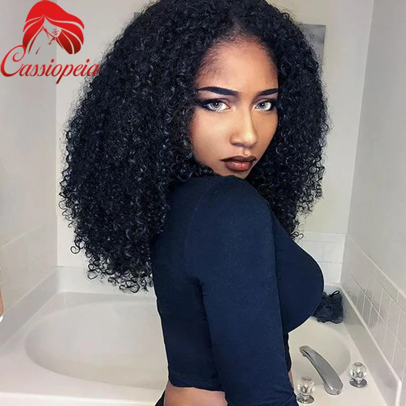 Human Hair Kinky Curly U Part Wigs Brazilian Human Hair Upart Wig Kinky