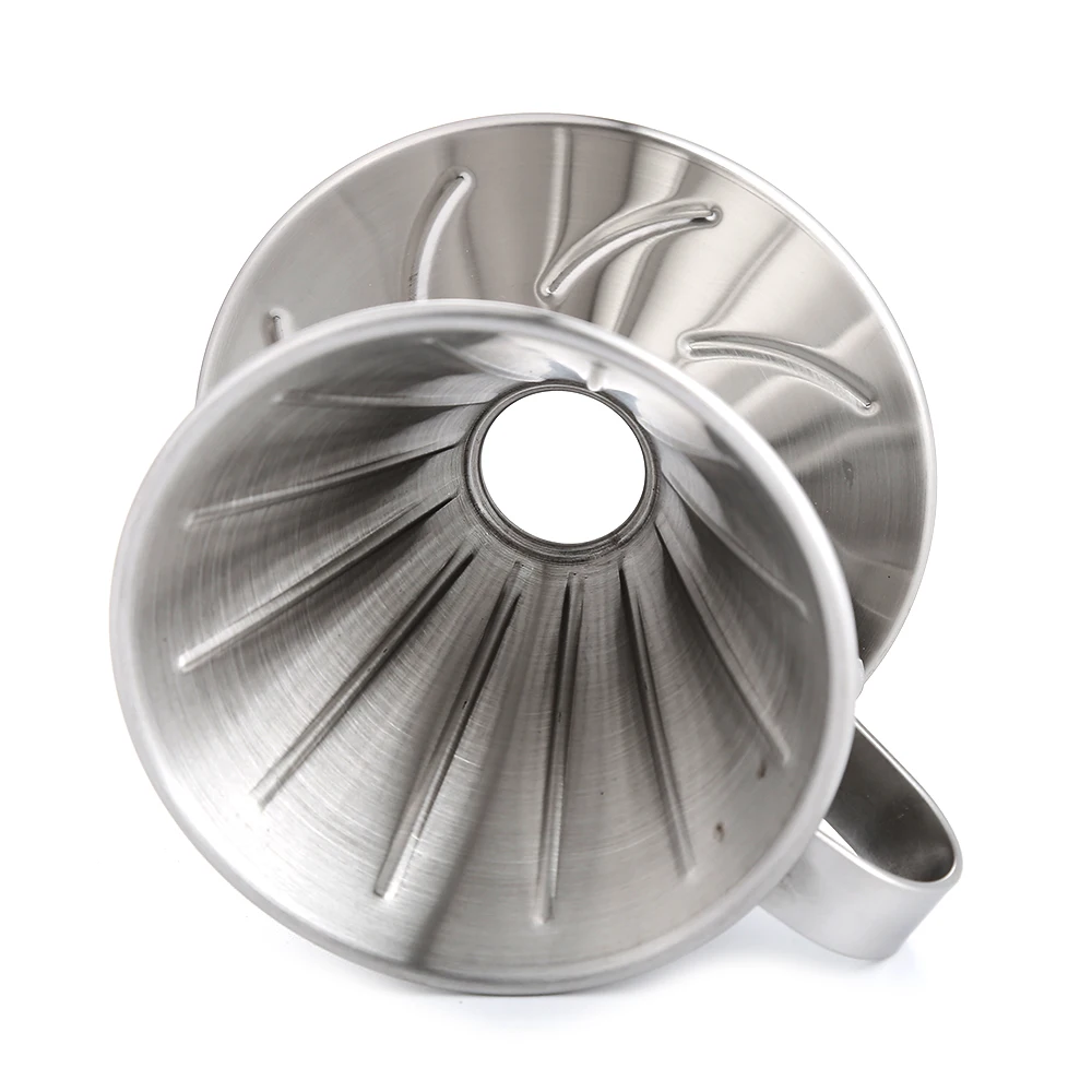 Kopen Realand Rvs Slimme Giet Over Koffie Druppelaar Brouwer Cone Filter Koffiezetapparaat met Perfecte Stand