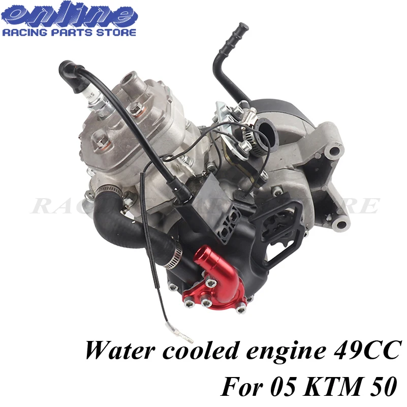 Двухтактный двигатель с водяным охлаждением 47CC 49CC для 05 50 JR SX PRO старшего мини