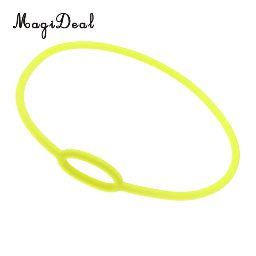 MagiDeal Scuba Diving Dive Silicone Regulator Necklace Holder Accessories 72cm Yellow/62cm Black