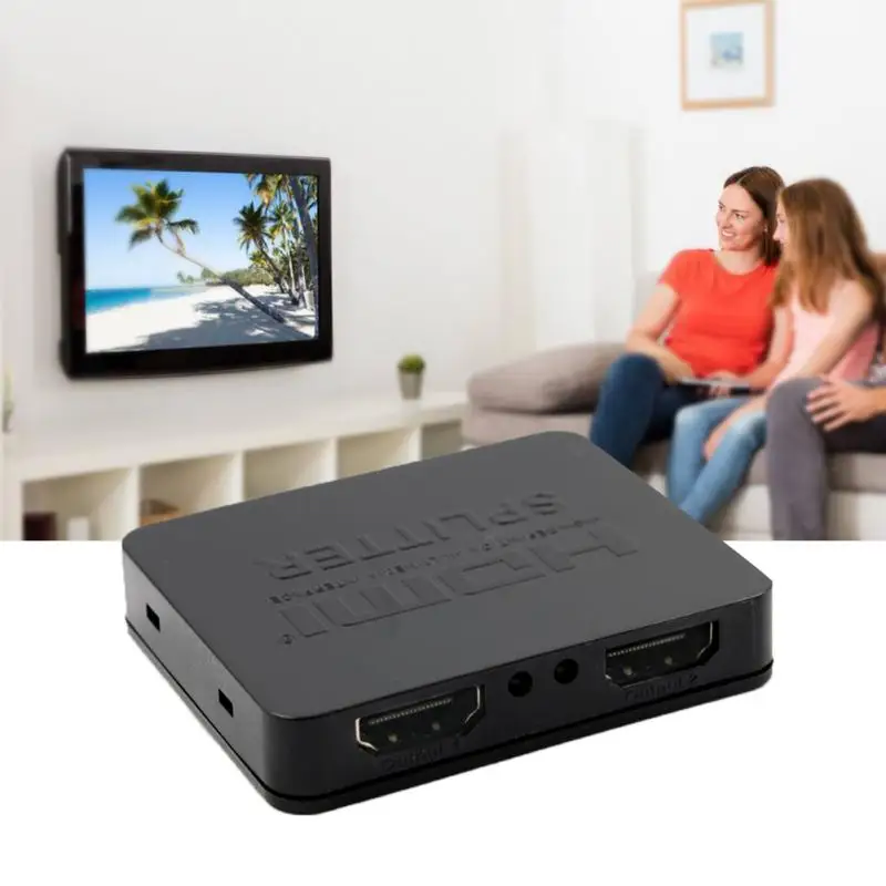 

HDCP 4 K Splitter HDMI Full HD 1080 p Video Switch HDMI Switcher 1X2 Split 1 in 2 Out Amplificatore Dual Display Per HDTV DVD PS
