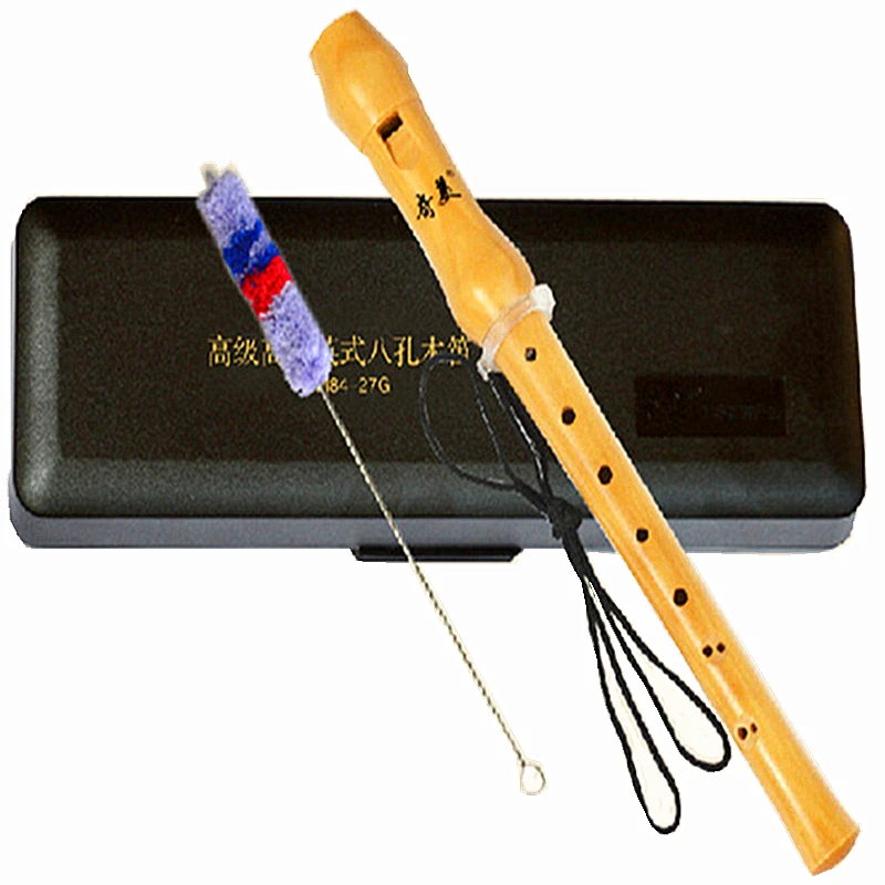 Wooden Recorder Soprano Baroque 8 Hole C key Vertical Flute