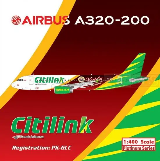 

Pre sale: Citilink 11227 A320 PK-GLC Phoenix Kapal Api 1:400 commercial jetliners plane model hobby