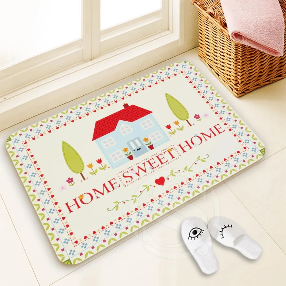 H P773 Custom Sweet Home9 Doormat Home Decor 100 Polyester Pattern