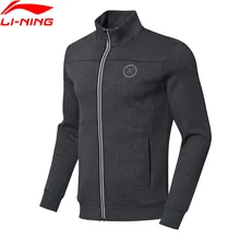 Свитер серии Li-Ning Wade, Классический крой, 66% полиэстер, 34% хлопок, застежка-молния, подкладка, Спортивная Толстовка, топы AWDN905 MWW1451