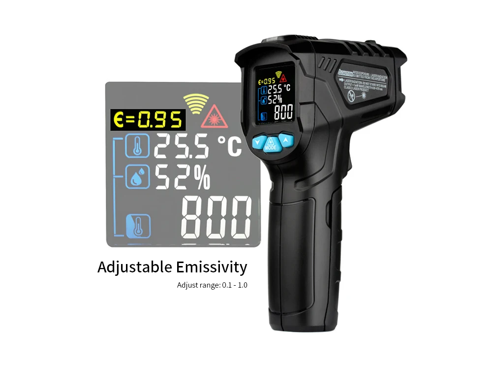 

MESTEK IR01D Handheld Infrared Thermometer for Kitchen Food Electronic Baking Oil Tempearture Test