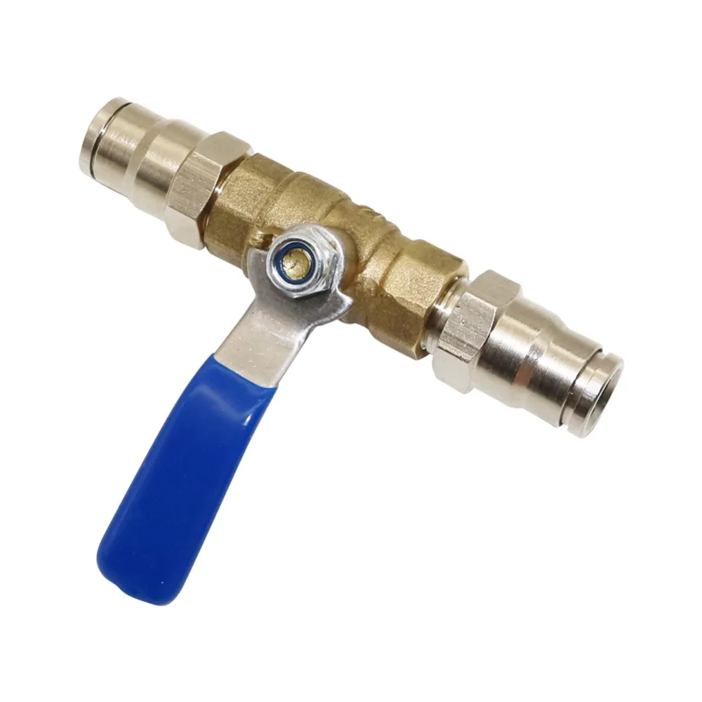 

3/8'' Slip-lock Quick connector Valve for Garden Irrigation Mist cooling system Brass shut off Ball valve Hose Adapter 1 Set