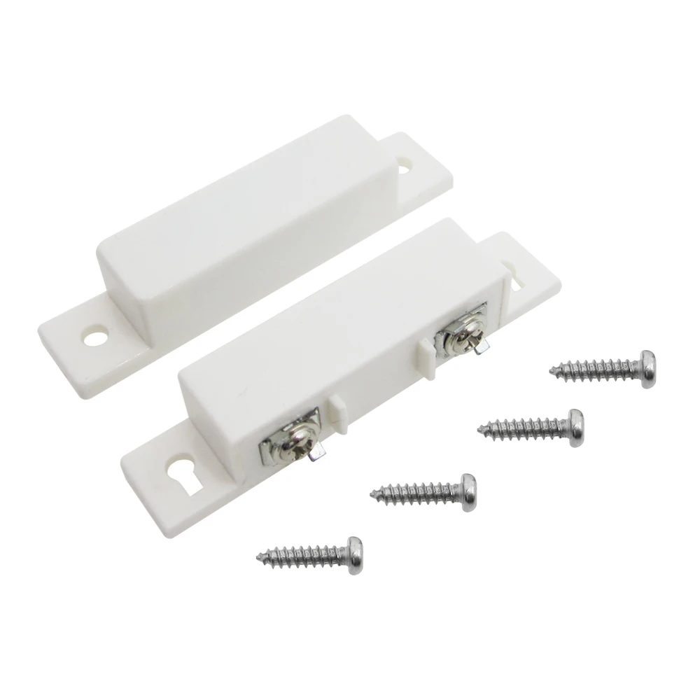 

(10 PCS)Wired Plastic Magnetic switch Door Window Open detector NC/NO optional output Alarm accessories Chest Lamp Sensor