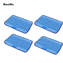 4pcs-Pack מיקרופייבר פרו-נקי לשטוף מטליות עבור Braava לשטוף רובוט irobot Braava Minit 4200 5200 5200C 380 380 t חלקי(China)