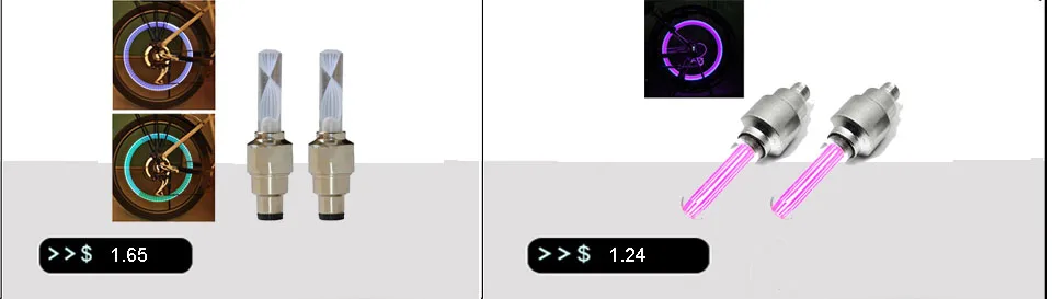 2 шт. велосипедный светильник 5 светодиодный 8 режимов колпачки вентиля шины колеса спицы светодиодный светильник Аксессуары для велосипеда велосипедный фонарь для велоспорта