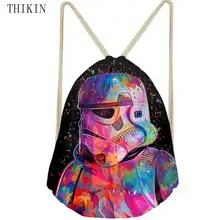 THIKIN мужские рюкзаки с принтом «Звездные войны» на заказ, крутые сумки для плавания с рисунком Галактики, пляжные сумки для мальчиков и детей