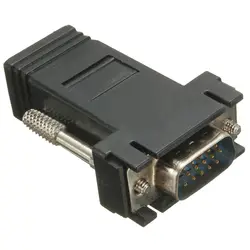 10x VGA Extender Мужчина к LAN RJ45 сетевой кабель Женский адаптер
