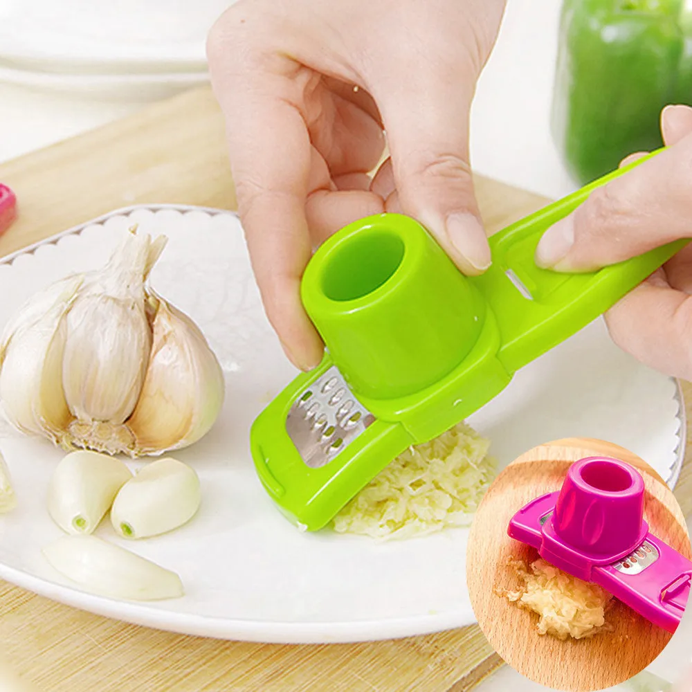 

Stainless Steel Grinders Pressing Cutting Garlic Multi-function Manual Grinder Slicer Cutter Shredder Home Kitchen Tools #ND