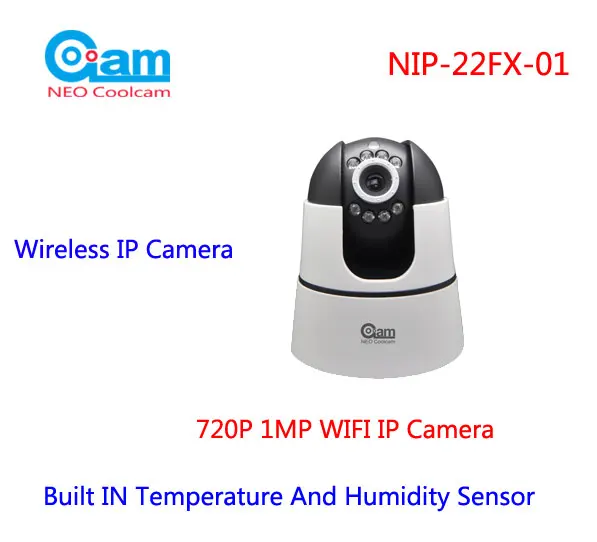 

COOLCAM NIP-22FX-01 720P IP Camera 1.0M 3.6mm len Wifi Network Surveillance Security Camera With Temperature And Humidity Sensor